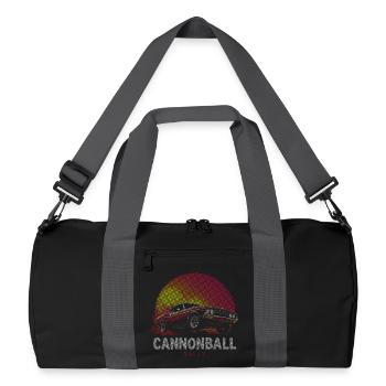 Muscle Car de Halftone Rallye Cannonball - Sac de sport recyclé - noir/gris graphite - Devant