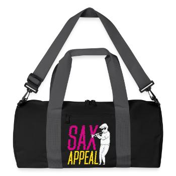Sax Appeal Saxophone Saxophoniste Jazz Jazz Jazz Band - Sac de sport recyclé - noir/gris graphite - Devant