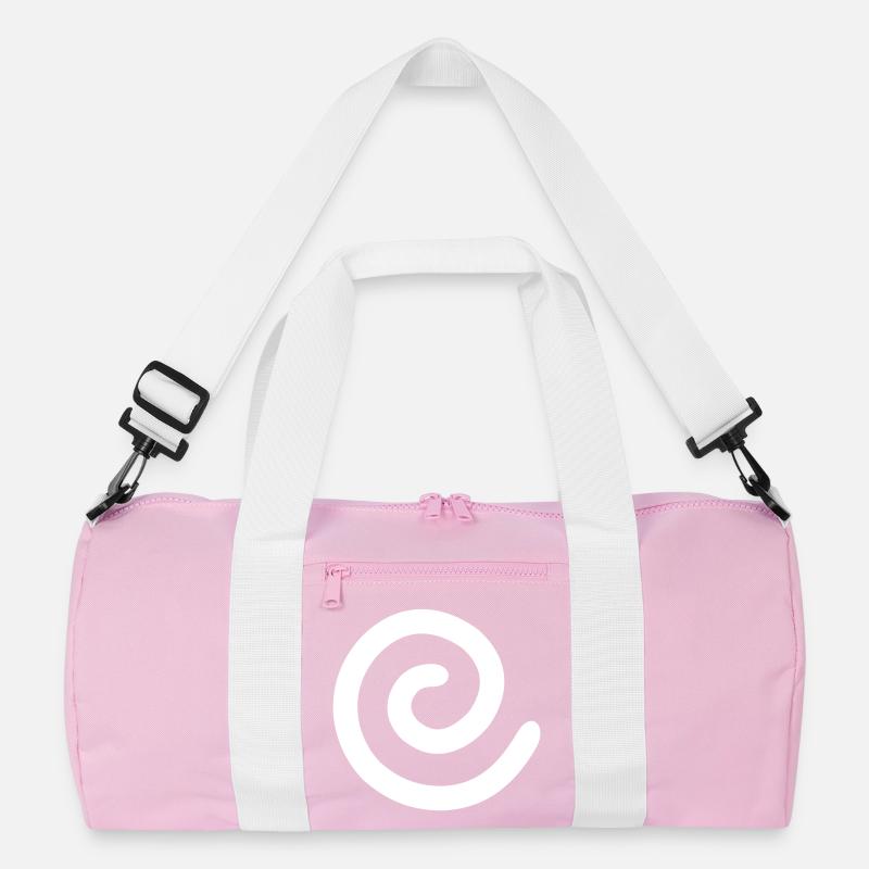 Monochrome spiral Recycled Duffel Bag