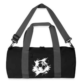 Football Street Art - Sac de sport recyclé - noir/gris graphite - Devant