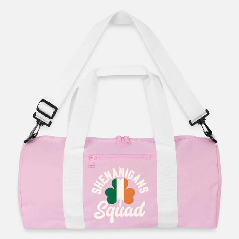 Irish Shenanigans Squad Shamrock Design Recycelte Duffel Bag