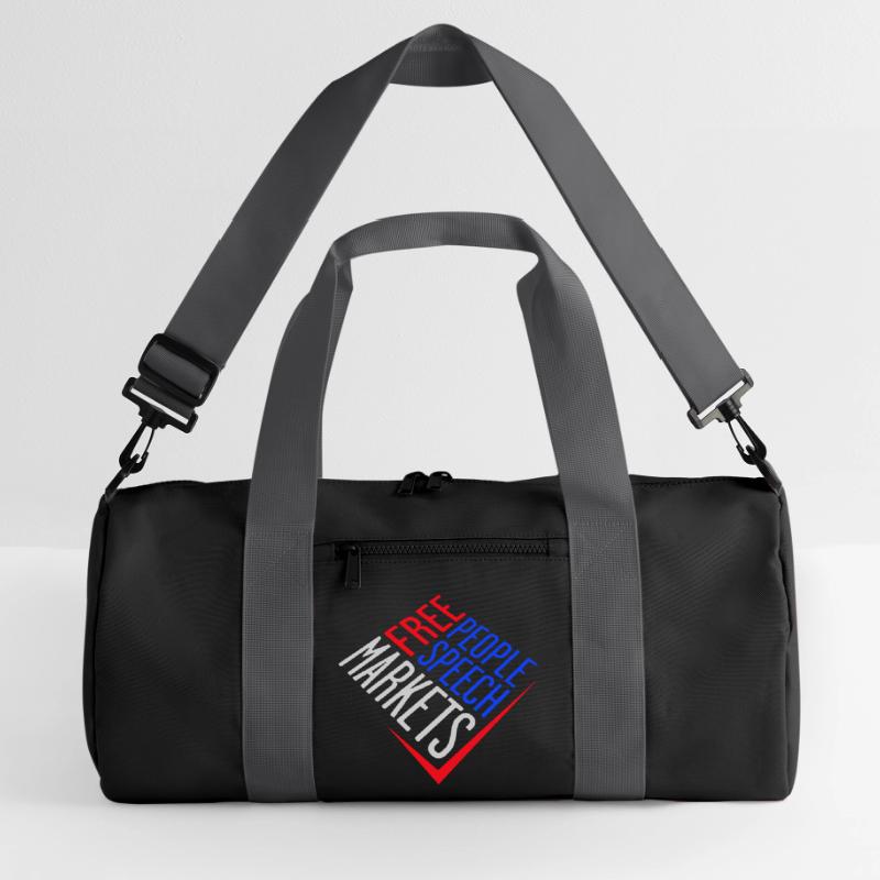 Marché de la liberté d’expression Peuple Libertarian Freedom Logo Sac de sport recyclé