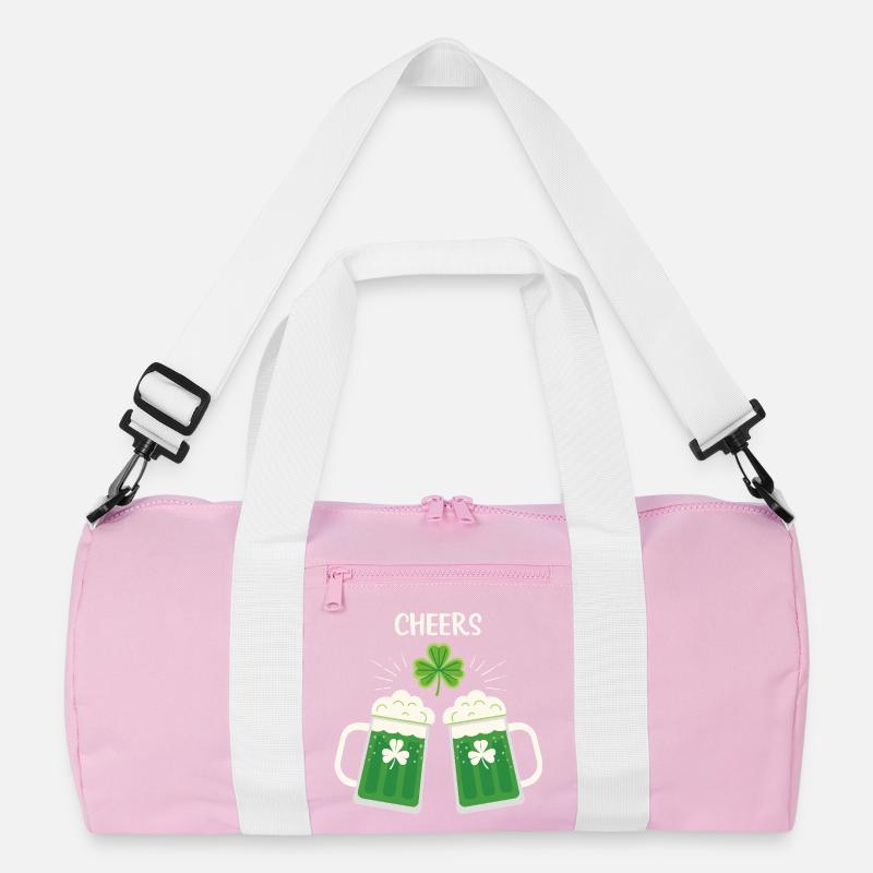 Bier und Klee zur Feier Recycelte Duffel Bag