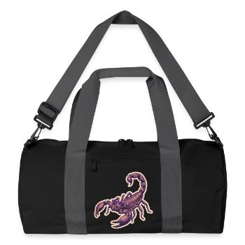Cool Scorpio With Sunglasses - Recycled Duffel Bag - black/graphite grey - Front