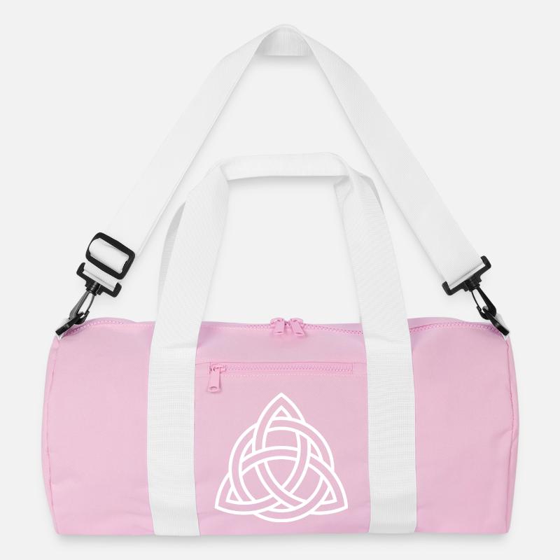 Celtic Knot Triquetra Line Art Recycelte Duffel Bag