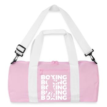 Boxing - Recycled Duffel Bag - pink/white - Front