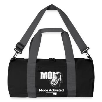 Chemise activée en mode maman : cadeau drôle de mère - Sac de sport recyclé - noir/gris graphite - Devant