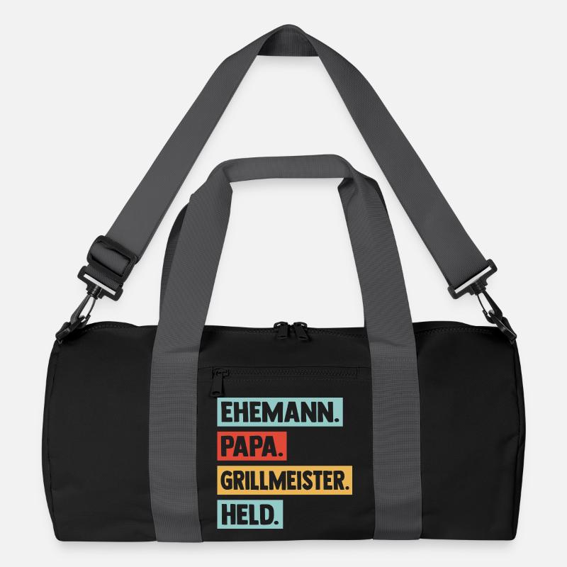 Grill Master Dad Father Hero BBQ Men Recycled Duffel Bag