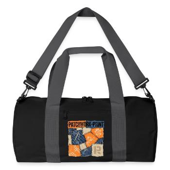 Patchwork Recycling - Recycled Duffel Bag - black/graphite grey - Front