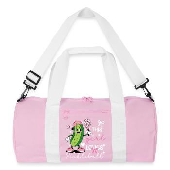 Coquette Pickleball Girl Mignonne Cornichon - Sac de sport recyclé - rose/blanc - Devant