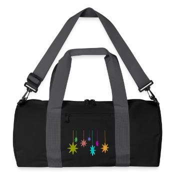 étoile de Noël - Sac de sport recyclé - noir/gris graphite - Devant