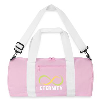 Emblème du ruban de l’infini de l’éternité - Sac de sport recyclé - rose/blanc - Devant