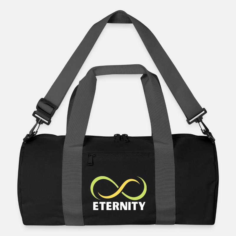 Emblème du ruban de l’infini de l’éternité - Sac de sport recyclé - noir/gris graphite