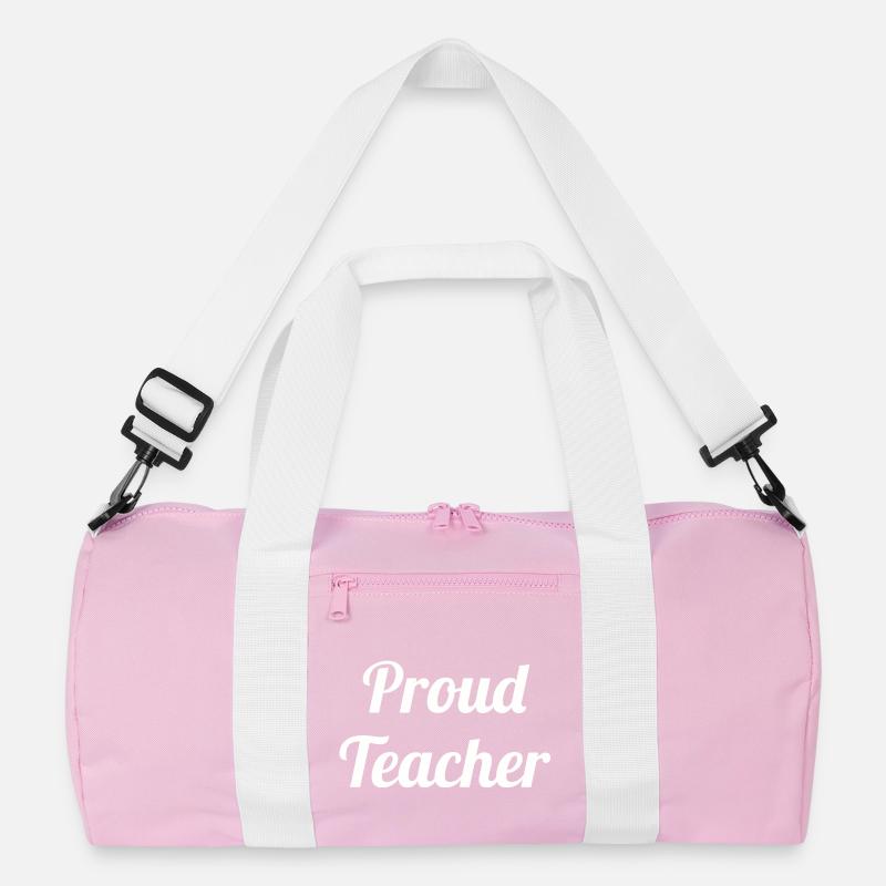 Conception typographique audacieuse et fière de l’enseignant Sac de sport recyclé