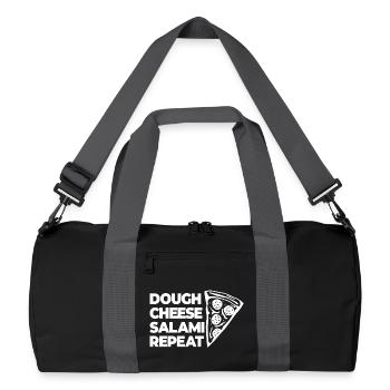 Saucisson au fromage pâteux à nouveau - Sac de sport recyclé - noir/gris graphite - Devant