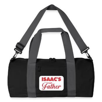 Isaac's Father Celebratory Design - Recycled Duffel Bag - black/graphite grey - Front