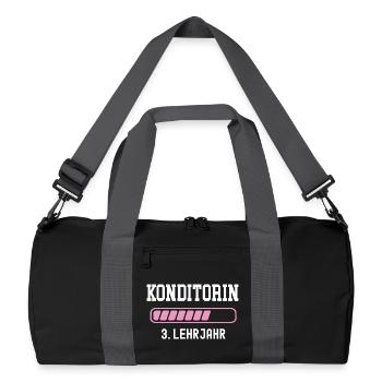 Confectioner training 3 year apprenticeship third year - Recycled Duffel Bag - black/graphite grey - Front