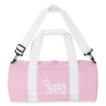First name Leticia - Recycled Duffel Bag - pink/white - Front