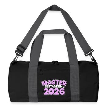 Master 2026 Graduation Graduation - Recycled Duffel Bag - black/graphite grey - Front