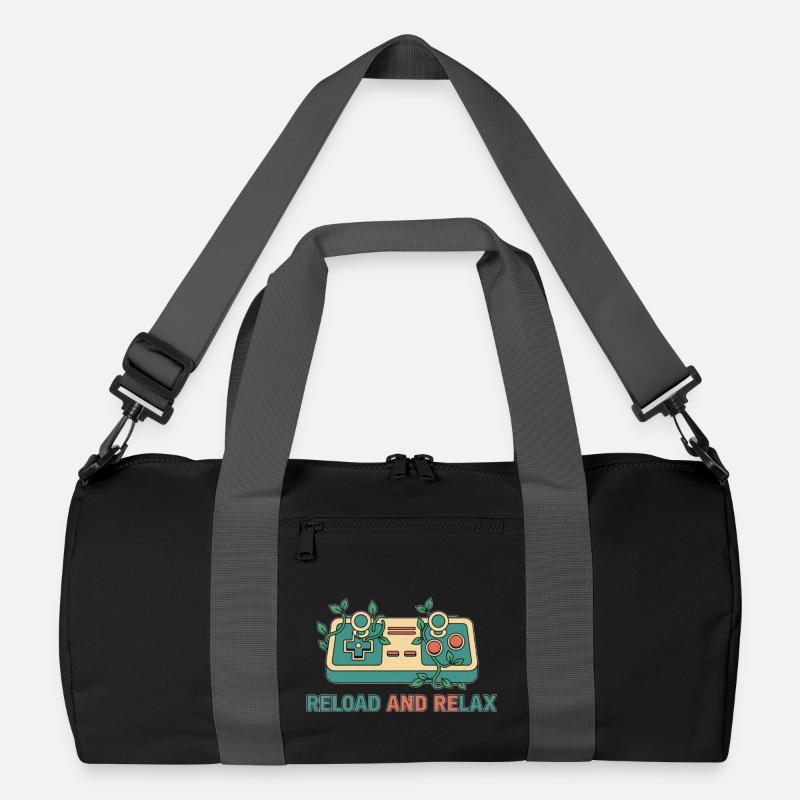 Retro-Gaming-Controller neu laden und entspannen Recycelte Duffel Bag