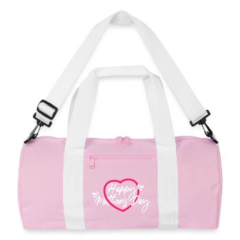 Bonne chemise de la fête des mères - Sac de sport recyclé - rose/blanc - Devant