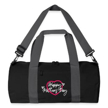 Bonne chemise de la fête des mères - Sac de sport recyclé - noir/gris graphite - Devant