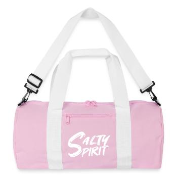 Salty Spirit Funny Sarcastic Quote Sarcasm Humor - Recycled Duffel Bag - pink/white - Front