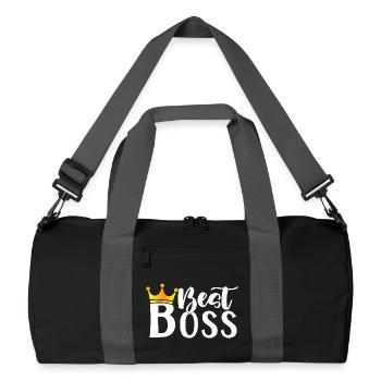 Die beste, beste Managerin aller Zeiten, CEO Women Girl - Recycelte Duffel Bag - Schwarz/Graphitgrau - Vorne