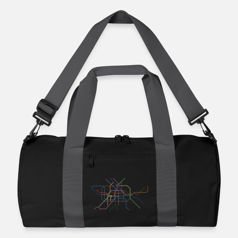 Abstrakte Minutinsektion Linienkunst Recycelte Duffel Bag
