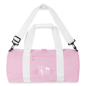Amour carlin - Sac de sport recyclé - rose/blanc - Devant