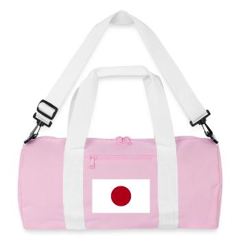 Japan National Flag - Recycled Duffel Bag - pink/white - Front