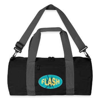 FLASH EMBLEM - Sac de sport recyclé - noir/gris graphite - Devant
