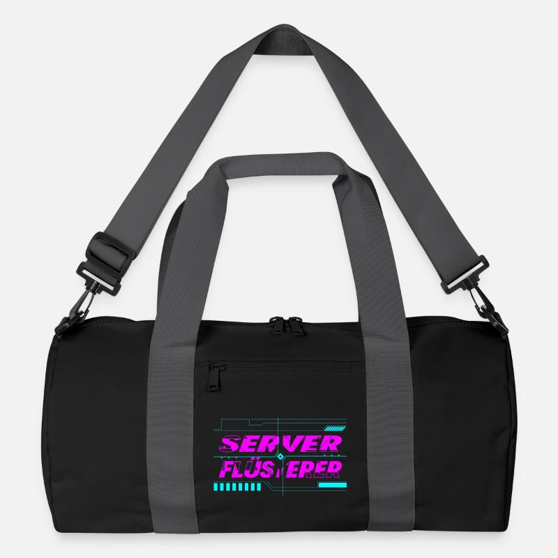 Server Flüsterer - Recycelte Duffel Bag - Schwarz/Graphitgrau