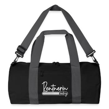 Rentnerin Loading - Recycelte Duffel Bag - Schwarz/Graphitgrau - Vorne