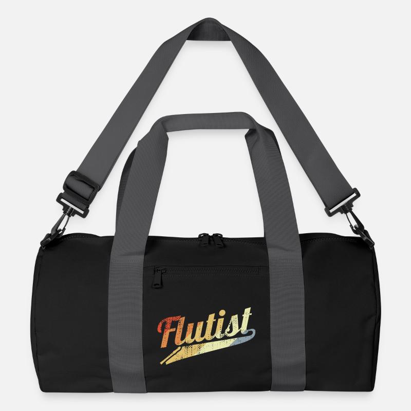 Retro Flötist Recycelte Duffel Bag
