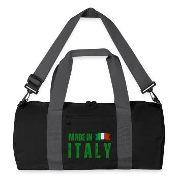 Made in Italy, Italian pride - Recycled Duffel Bag - black/graphite grey - Front