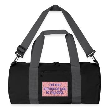 Dog First Impressions - Recycled Duffel Bag - black/graphite grey - Front