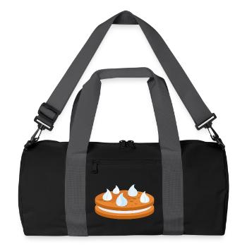 Biscuit, Cookie, Biscuit with Cream - Recycled Duffel Bag - black/graphite grey - Front