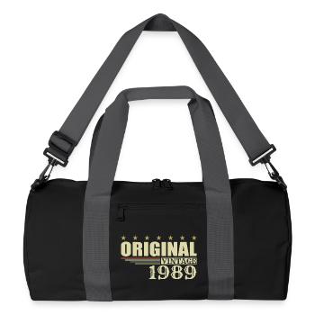 1989 Birthday 1989 - Recycled Duffel Bag - black/graphite grey - Front