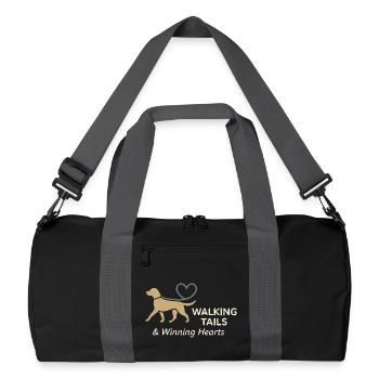 Dog sitter Pet care service - Recycled Duffel Bag - black/graphite grey - Front
