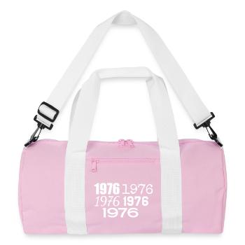 1976 - Recycelte Duffel Bag - Rosa/Weiß - Vorne