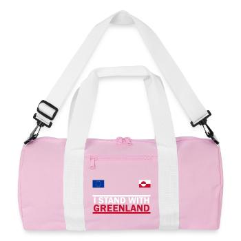 Je Soutiens Groenland -  Greenland  - Sac de sport recyclé - rose/blanc - Devant