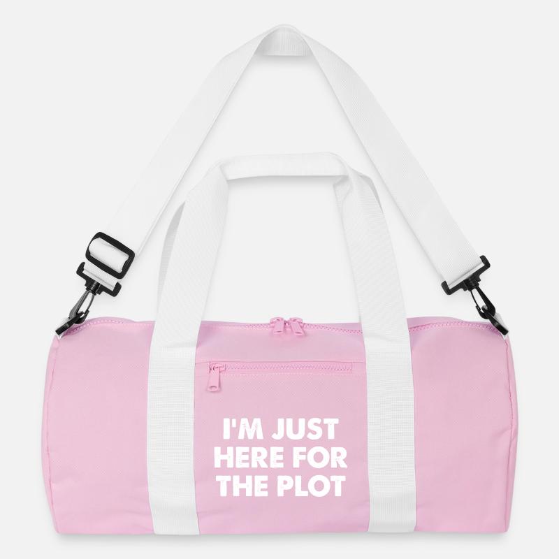 I'm Just Here For The Plot Recycelte Duffel Bag