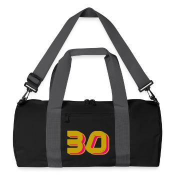30. 30 YEARS. 30th ANNIVERSARY. 30TH ANNIVERSARY. - Recycled Duffel Bag - black/graphite grey - Front