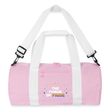 LGBT Pride Month - The Force of Pride - Recycled Duffel Bag - pink/white - Front