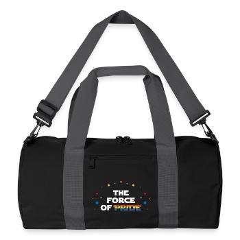 LGBT Pride Month - The Force of Pride - Recycled Duffel Bag - black/graphite grey - Front