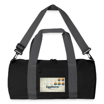 FireEgg Games Team - Recycled Duffel Bag - black/graphite grey - Front