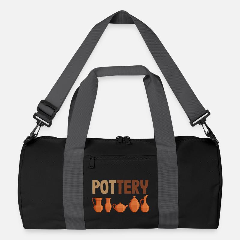 Ceramic Lovers Stylish Pottery Art Recycled Duffel Bag