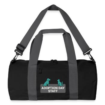 Jour de l’adoption Refuge pour animaux de sauvetage - Sac de sport recyclé - noir/gris graphite - Devant