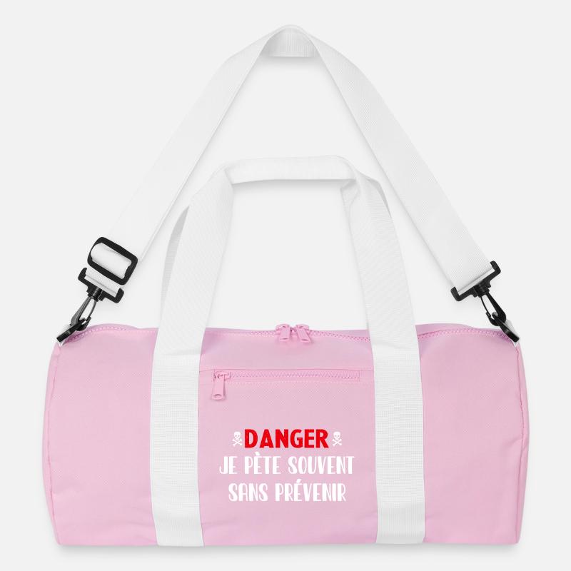 Danger Fart without warning Recycled Duffel Bag